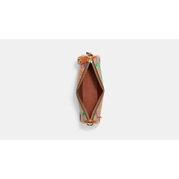 COACH SWINGER Pride Crossbody Shoulder Rainbow Signature Canvas CA100 NWT - Picture 7 of 9